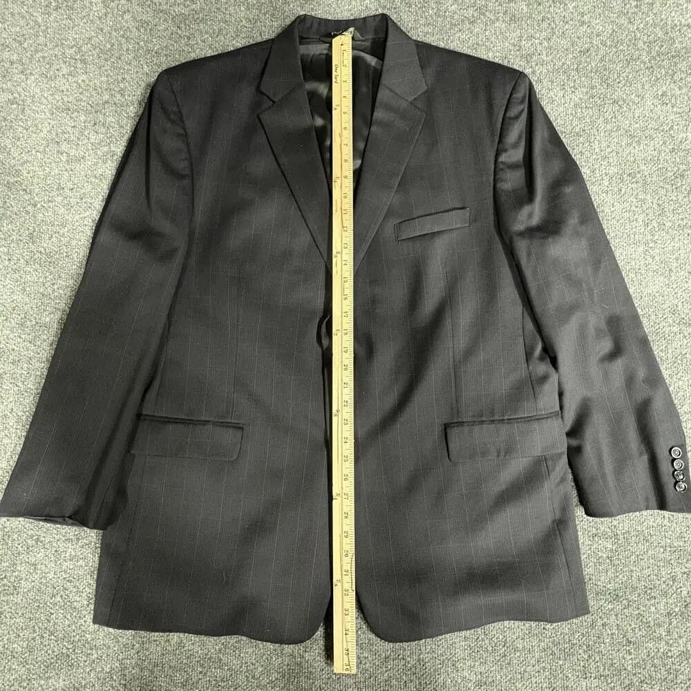 Jos A Bank Blazer Mens 50L Navy Wool Big & Tall 2 Button Sport Coat Jacket